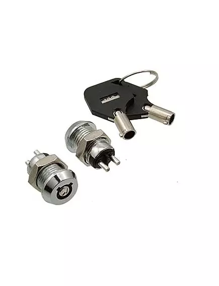 Ключ-выключатель, 2pin, корпус: стальной (SK10-01C-1) - Ключ-выключатель - Радиомир Саратов