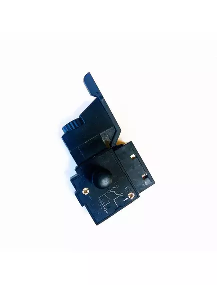 Пусковая кнопка Для электроинструмента, 4pin, AC250V, 12A, под винт, 41x16,5x30мм, толкатель: черный, корпус: черный, (№119) FA2-12/1BEK TOPEX с кнопкой фиксации, регулятором скорости, реверс - Кнопки для Электроинструмента - Радиомир Саратов