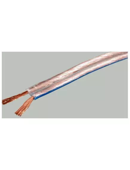 Акустический кабель Алюминий прозрачный 2X0,25 (24AWG) (бухта-100м) (SCC-TR CCA) (SCC-TR-0.25 2х8/0.20 OD1.8х3.6mm) max.R=88.9Ohm/km t:-25С..+40С (PREMIER 25-011/REXANT 01-6201-3) - Прозрачный-Силиконовая изоляция - Радиомир Саратов
