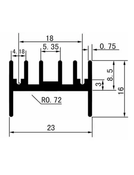 Радиатор  25мм D=25 d=23 H=16 (25x23x16) - Радиаторы разные - Радиомир Саратов