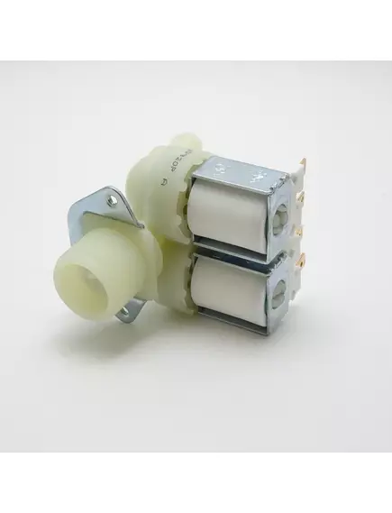 Клапан электромагнитный (электроклапан) для залива воды в стиральную машину двойной прямой 2W x 180° (КЭН) " VAL020UN" - Клапан электромагнитный - Радиомир Саратов