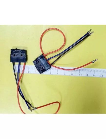 Микропереключатель 2pin (21х6х16мм)  с проводами с разъемом 70мм  (35072) (под пайку) 0.5A  AC250V /1A  DC30V  on- (off) (оконечный)  (черный) без фикс - Микропереключатель (21х6х16мм) с проводами - Радиомир Саратов