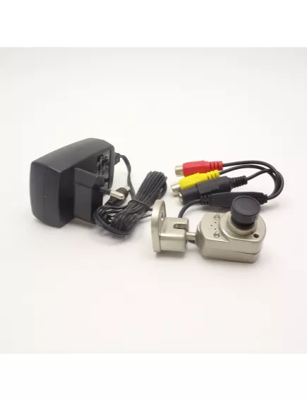 Видеокамера мини JK-809A цвет PAL 420TVL/3Lux/микрофон/с подсветкой 4LED/шарнирный кронштейн/пит. 6-9V; Б.П. 9V 500mA(в компл)/золотистая (23х35х36мм)/-10 +50C - Мини CCTV с Подсветкой - Радиомир Саратов