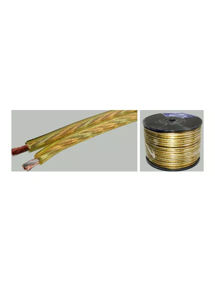 Акустический кабель Медный Прозрачный 2X0,50 Желтый PREMIER -  0.5 мм2 - Радиомир Саратов