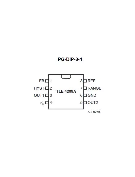 Микросхема TLE4209A DIP8 - Микросхемы Автоэлектроника - Радиомир Саратов
