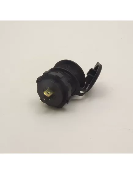 АДАПТЕР USB х 2 (5V/ 2.4Aх2) (Цвет подсветки Синий) д/ зар. в Авто; врезное; с индикац.(Пластик) Uпит:12v DC; вых: 5v 4.8A; 2pin ( клеммы для подключ: 6,3мм ) +защит.заглушка - Зарядные устройства в АВТО (круглые врезные) - Радиомир Саратов