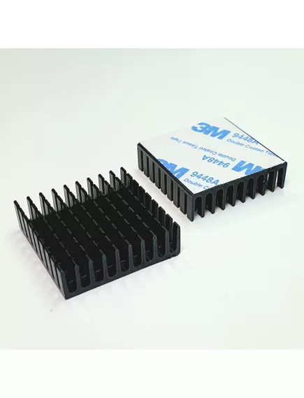 Радиатор алюминиевый с термолентой FUT Arduino совместимый Черный (35х35х10) - Радиатор алюминиевый с термолентой - Радиомир Саратов
