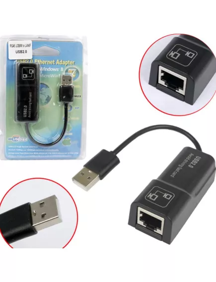 КОНВЕРТЕР USB в 8P8C(RG45) (In: USB: Out: 8P8C (RJ45)-LAN-разъем); Интерфейс:USB 2.0; передача данных 10-100 Мбит/с; подходит для операционной системы: Windows 7/ Windows8/ 2000/ XP/ Vista - USB-AM в LAN (RJ45) конверторы - Радиомир Саратов