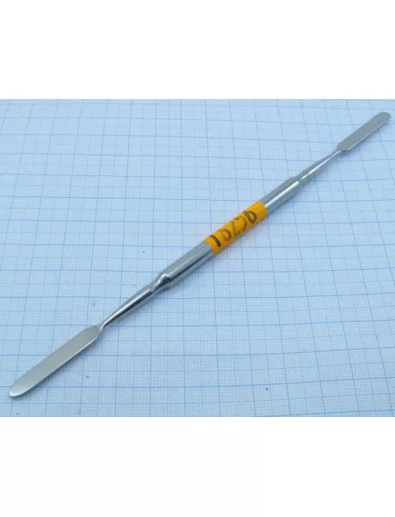 Шпатель (двухсторонний) 175мм d ручки=6мм; L рабочих частей-30мм; материал:нержавеющая сталь; применяется для замешивания пломбировочных масс, а также для моделирования зубных протезов. - Медицинский - Радиомир Саратов