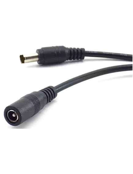 УДЛИНИТЕЛЬ ПИТАНИЯ БП на кабеле; Гнездо со штырем (5.5 х 2.1мм) на штекер (5.5 х 2.1мм) L кабеля= 5м; материал: пластик; (для видеокамер и т.д.) - Удлинители кабеля БП - Радиомир Саратов
