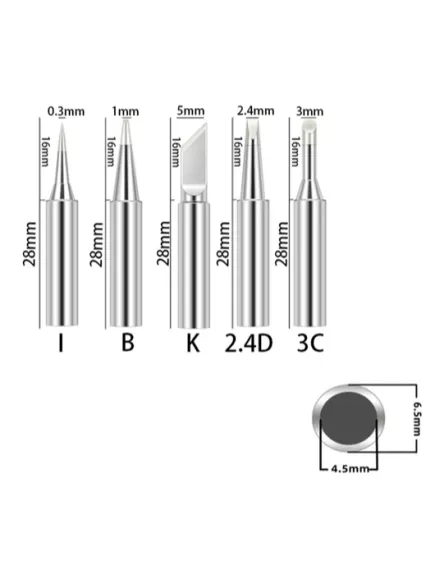 Набор стальных ЖАЛ с покрытием (наконечников 900M-T 5шт) 900M-T-B; 900M-T-I; 900M-T-3C; 900M-T-K; 900M-T-3.2D, d:нар - Набор Стальных Жал с покрытием - Радиомир Саратов
