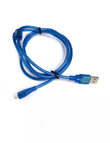 КАБЕЛЬ USB-AM / microUSB (штек.5pin)  ver.2.0  1,4м Круглый; d=3,2мм; цв: синий; черный; белый   ( Орбита HT-3038 ) - USB-AM x microUSB - Радиомир Саратов