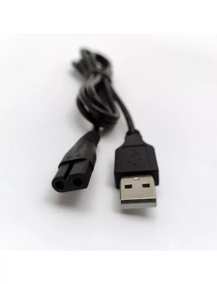 ШНУР СЕТЕВОЙ ДЛЯ ЭЛЕКТРОБРИТВЫ USB (2*0,75мм2) 1,0м "DL-42" черный  -  (восьмерка) - Шнуры сетевые для электробритв USB - Радиомир Саратов
