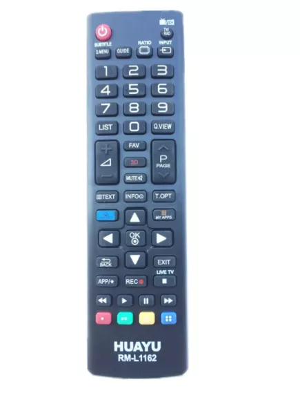 ПУЛЬТ ДУ для LG TV LCD/LED УНИВЕРСАЛЬНЫЙ RM-L1162W Белый/Черный (RM-L1162 black) с функцией SMART AKB73715603 - LG - Радиомир Саратов