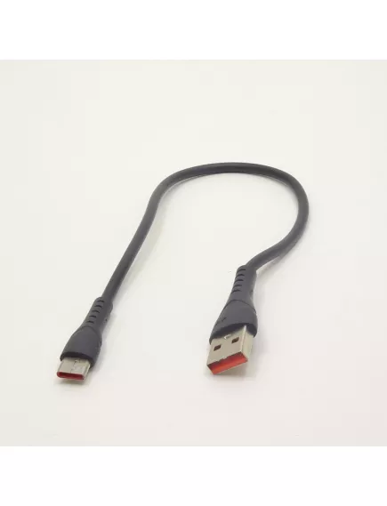 КАБЕЛЬ USB-AM x Type-C (штекер) 0.3М MRM "G04"; круглый; d=3мм; цвет: Черный -  0.3M - Радиомир Саратов