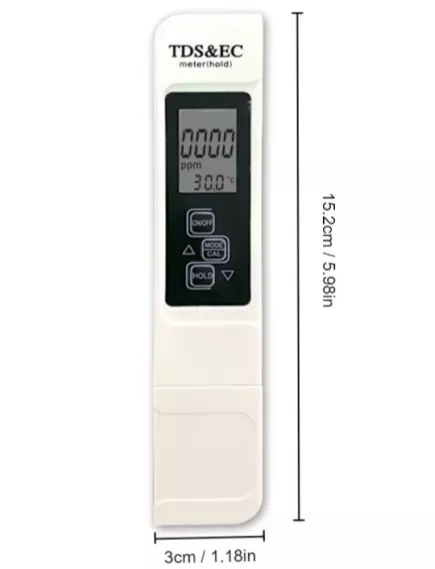 Тестер качества воды TDS/EC-метр TDS5/5B (E-01) (Изм.Жесткости); переключение между измерениями TDS и EC - Тестер качества воды - Радиомир Саратов