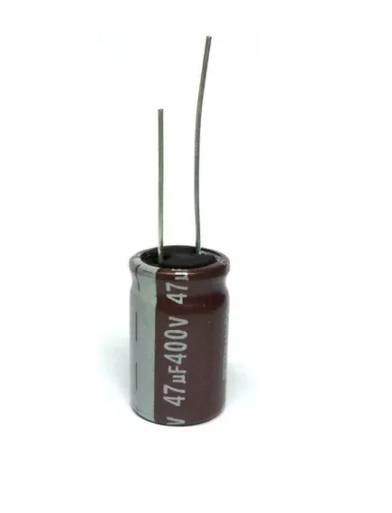 Конденсатор электролитический 47 mkF 400 v 105C ( TX ) 16х25мм (-40+105 C, 5000 ч.) (низкий импеданс, балластные для Б.П.) JAMICON ( упак.50шт.) - 400V - Радиомир Саратов