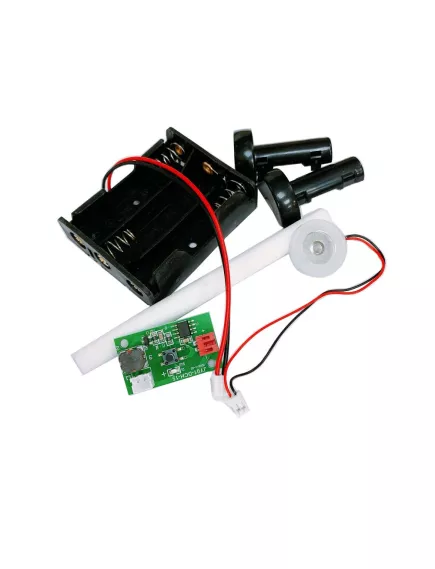 КОНСТРУКТОР Модуль увлажнения с одной головкой распыления; Комплектация: модуль; батарейный блок на 3*АА, провода с коннектором PH2.0, хлопковая палочка: 8х100мм, распылительная пластина, держатель, ; Номинальная мощность распылителя: 1,5-2W; Напряжение п - Конструкторы для начинающих электронные - Радиомир Саратов