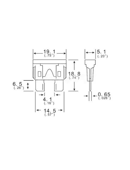 ПРЕДОХРАНИТЕЛЬ АВТО ATC 10A (F133) 32V НИКЕЛЬ (флажковый S1036) (красный) FUSIBILE UNIVAL OPACO ITALIY - ATC -Стандартный F133 32V (UNI) - Радиомир Саратов