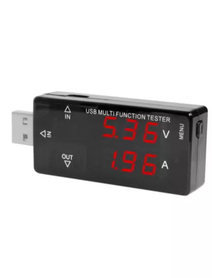 USB ТЕСТЕР напряжения и тока U=4 -30V(10mV): A=0 -3A (10mA) тестер напряжения и потребляемого тока USB устройствами, KEWEISI (KWS-A16) (Charger Doctor) прямой - 13.USB измерители напряжения, тока, ёмкости - Радиомир Саратов