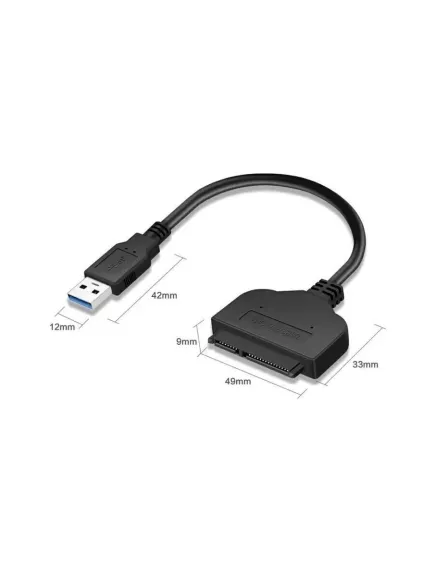 КАБЕЛЬ-переходник КОМП. USB -SATA 7+15PIN(22pin)   кабель 0.2м   USB 3.0 Type-A    для 2,5′ HDD/SSD - Интерфейсные - Радиомир Саратов