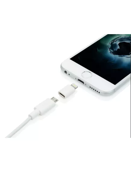 ПЕРЕХОДНИК Lightning (штекер) / microUSB (гнездо) - USB переходники - Радиомир Саратов