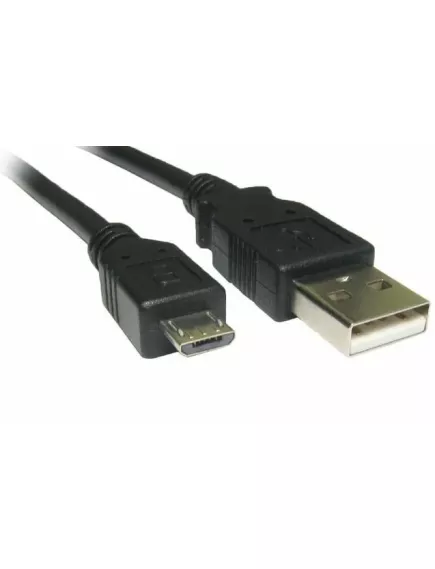 КАБЕЛЬ USB-AM / microUSB (штек.5pin) ver.2.0 1,0м Круглый; d=3,2мм; цв: черный; Черный/ белый (Орбита BS-501) - USB-AM x microUSB - Радиомир Саратов