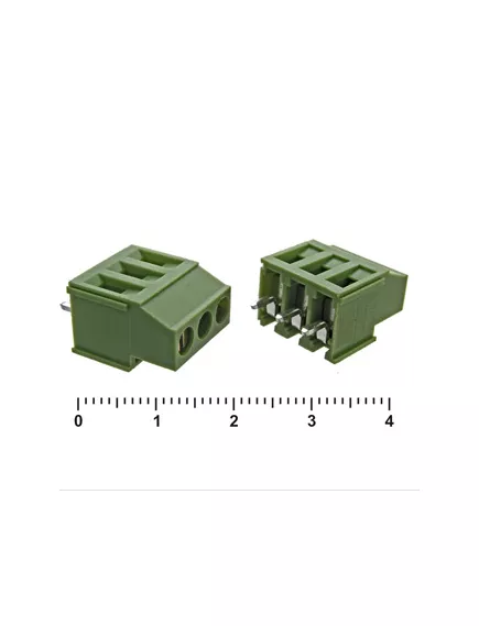 Клеммник винтовой(терминальный блок): XY129VB-3 (шаг 5,0mm) 3pin Зеленый - 3pin - Радиомир Саратов