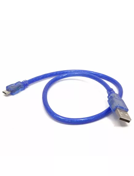 КАБЕЛЬ USB-AM / microUSB ( штек.5pin )  0,5м  ( ver.2.0 )   цв: синий/черный - USB-AM x microUSB - Радиомир Саратов