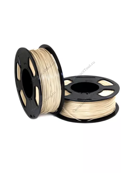 Материал для печати для 3D принтера Филамент Geek Filament PETG JUNIOR. BEIGE / БЕЖЕВЫЙ / 1.75 мм 1кг   T плавления в диап. 215°С-225°С ; Предел прочности:31 МПа/ на разрыв	 27 Мпа; удлинение при разрыве 3.1 %; Твердость по Шору- 72;  упак: 205 х 215 х 75 - PETG материал для 3D печати. - Радиомир Саратов