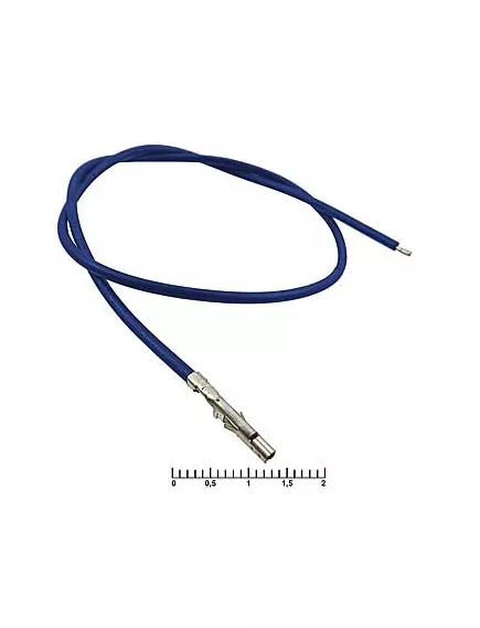 Контакт питания (гнездо) на проводе L=20см (MF-F 4,20mm AWG18 0,2m Blu) (синий) (Для разъемов серии MINI-FIT) 5557 - низковольтные контакты проводом к MINI-FIT - Радиомир Саратов