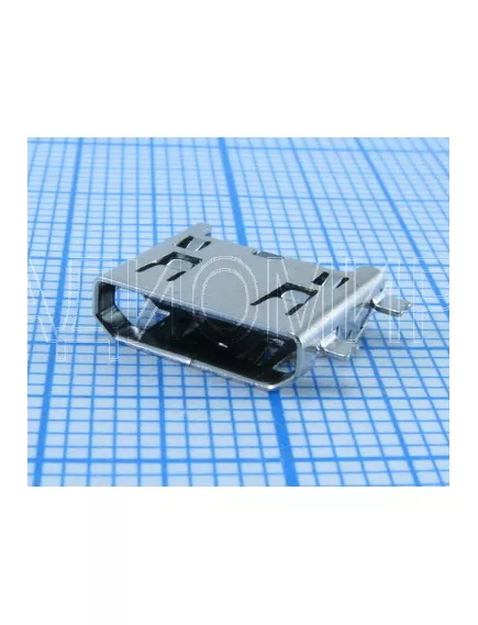 РАЗЪЕМ HDMI (mini) 8 гнездо на плату 19pin (горизонтальное крепление) - Разъемы HDMI, 1394 - Радиомир Саратов