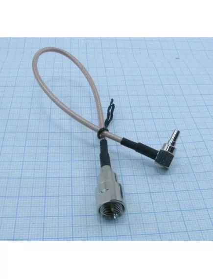 Антенный кабель-переходник CRC9(штекер угл.) на FME (гнездо со штырем)  USB модем Huawei e3276 / МегаФон М150-1   (кабель 15см)  вч разъем    ПИГТЕЙЛ - Пигтейлы, CRC9/TS9-разъемы, переходники (для GSM модемов) - Радиомир Саратов