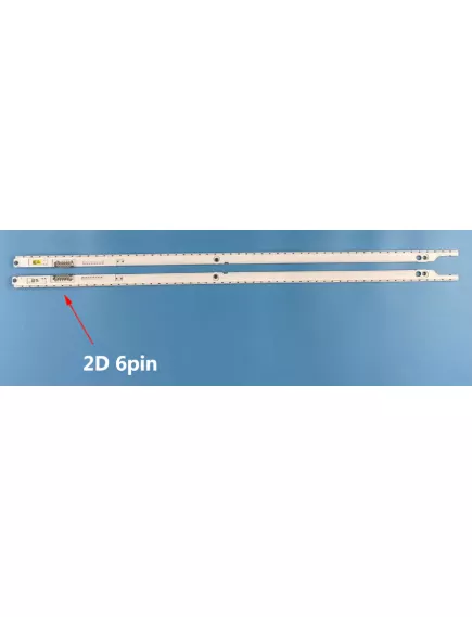 Светодиодная планка для подсветки ЖК панелей(56LED) 40" 3V 6PIN BN96-21461A (Комплект из 2-х планок) 40NNB-7032LED-MCPCB-L + 40NNB-7032LED-MCPCB-R V1GE-400SMB-R3 [11.12.12.] (500мм), 56 светодиодов бокового свечения /метал.платформ - Планки без светорассеивателей - Радиомир Саратов