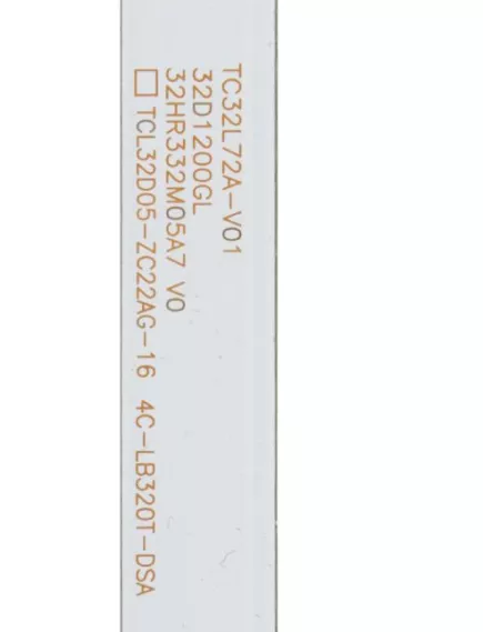 Светодиодная планка для подсветки ЖК панелей 32" (6V) (5линз) TCL32D05-ZC22AG-11 5S1P (562х14мм) (32D3506V2W5C1B56314M) - 6V - Радиомир Саратов