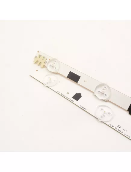 Светодиодная планка для подсветки ЖК панелей 39" 3V (8линз+5линз) Samsung (пара 1+1) LUMENS D2GE-390SCA-R3 + D2GE-390SCB-R3, Компплект из 2 планок, разъем 2 pin, платформа фольгирован. стеклотекстолит - 3V - Радиомир Саратов