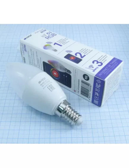 Умная LED лампочка Wi-Fi HIPER IoT C1 RGB - Управление "умным" домом - Радиомир Саратов