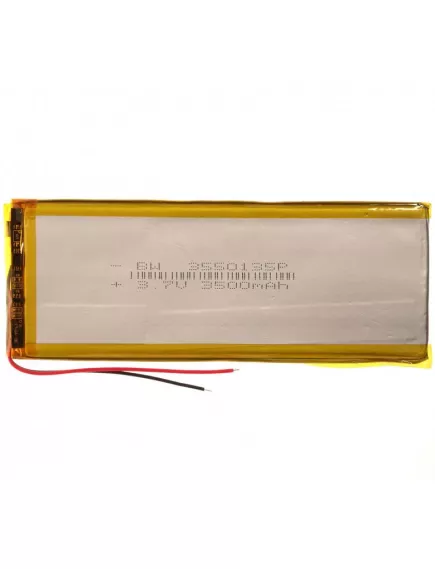 АККУМУЛЯТОР LP 3550135-PCM (135х50х3,5мм) 3,7v 3500mAh Li-Pol (с платой защиты- PCM), (элемент) провода под пайку - С платой защиты - Радиомир Саратов