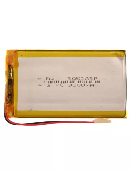 АККУМУЛЯТОР LP 305283-PCM (83х52х3,0мм) 3,7v 3000mAh Li-Pol (с платой защиты- PCM), (элемент) провода под пайку - С платой защиты - Радиомир Саратов