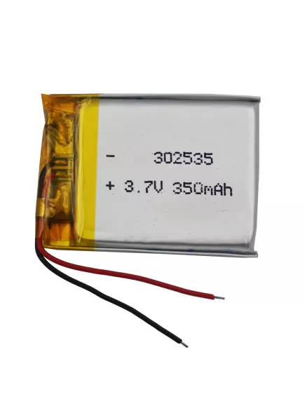 АККУМУЛЯТОР LP 302535-PCM (35х25х3,0мм) 3,7v 350mAh Li-Pol (с платой защиты- PCM), (элемент) провода под пайку - С платой защиты - Радиомир Саратов