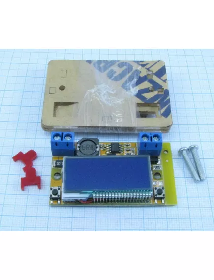 Понижающий DC-DC 5...23V >> 0...16,5 до 3A на XL4015 с ЖК-дисплей STN в корпусе Эффективность преобразования: 95%; точность дисплея: 1%; габар: 50х31х12мм - Понижающие DC-DC преобразователи - Радиомир Саратов
