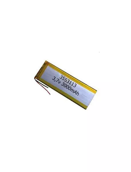 АККУМУЛЯТОР LP 3553113-PCM (113х53х3,5мм) 3,7v 3000mAh Li-Pol (с платой защиты- PCM), (элемент) провода под пайку - С платой защиты - Радиомир Саратов