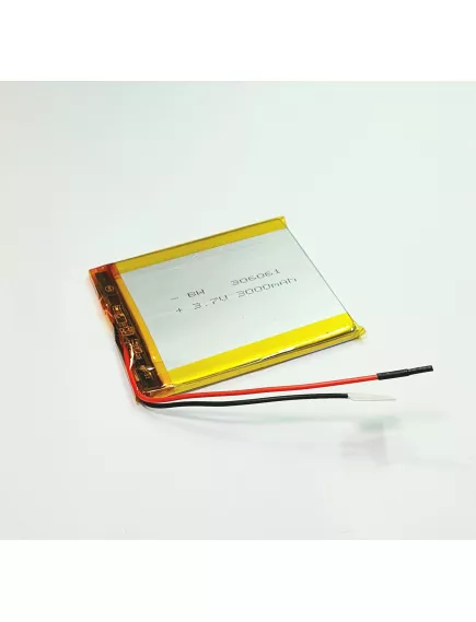 АККУМУЛЯТОР LP 306061-PCM (61х60х3,0мм) 3,7v 3000mAh Li-Pol (с платой защиты- PCM), (элемент) провода под пайку - С платой защиты - Радиомир Саратов