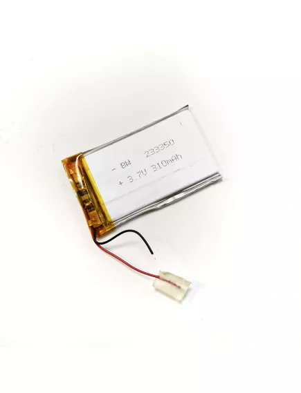 АККУМУЛЯТОР LP 233350-PCM (50х35х2,3мм) 3,7v 310mAh Li-Pol (с платой защиты- PCM), (элемент) провода под пайку - С платой защиты - Радиомир Саратов