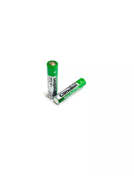 БАТАРЕЙКА  R03  (AAA/ MN2400)  1,5V Zinc Carbon (угольно-цинковая, солевая) CAMELION GREEN Super Heavy Duty (Цена за1шт.)  Раб. t=-18 до + 55 °C R03P-SP4G (shrink) - Солевые, угольно-цинковые батарейки - Радиомир Саратов