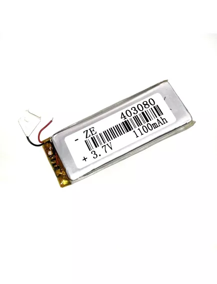 АККУМУЛЯТОР LP 403080-PCM (80х30х4,0мм) 3,7v 1100mAh Li-Pol (с платой защиты- PCM), (элемент) провода под пайку - С платой защиты - Радиомир Саратов