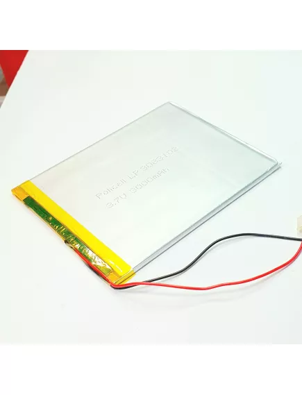 АККУМУЛЯТОР LP 3083102-PCM (102х83х3,0мм) 3,7v 3000mAh Li-Pol (с платой защиты- PCM), (элемент) провода под пайку - С платой защиты - Радиомир Саратов