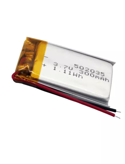 АККУМУЛЯТОР LP 502035-PCM (35х20х5,0мм) 3,7v 300mAh Li-Pol (с платой защиты- PCM), (элемент) провода под пайку - С платой защиты - Радиомир Саратов