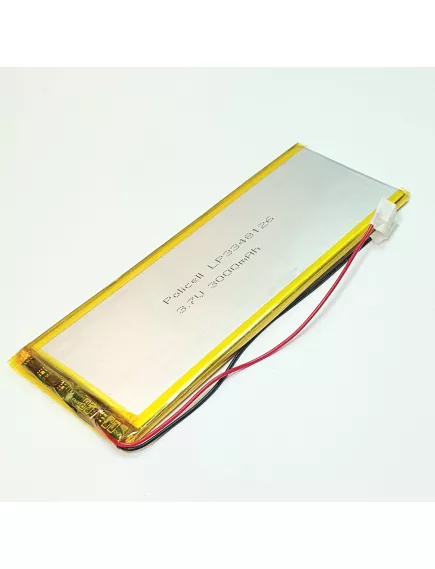 АККУМУЛЯТОР LP 3348126-PCM (126х48х3,3мм) 3,7v 3000mAh Li-Pol (с платой защиты- PCM), (элемент) провода под пайку - С платой защиты - Радиомир Саратов