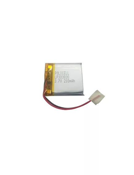 АККУМУЛЯТОР LP 303030-PCM (30х30х3,0мм) 3,7v 210 (300) mAh Li-Pol (с платой защиты- PCM), (элемент) провода под пайку (PoliCell) - С платой защиты - Радиомир Саратов